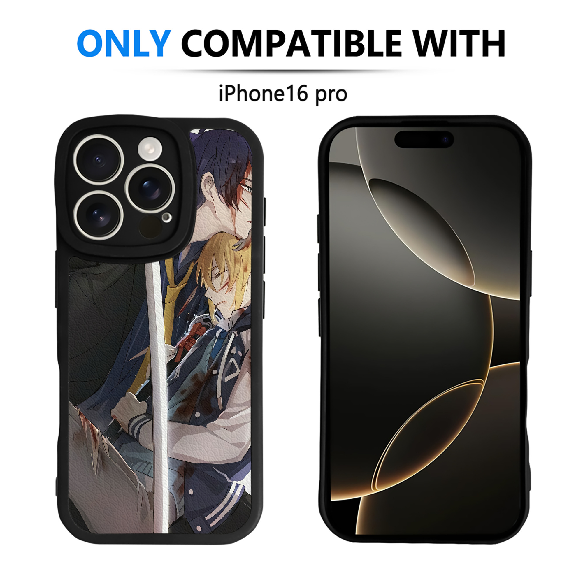 （画像用） 刀剣乱舞 Touken Ranbu 【iPhone 16シリーズ対応】シリコンスマホケース（レザー調） 材質：シリコン